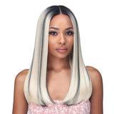 Bobbi Boss Human Hair Blend HD Lace Front Wig Glueless 5" Deep Lace Part Miss Origin MOGL102 Allison