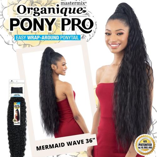 Milky Way Organique Pony Pro Easy Wrap Around Ponytail Crimped 36"