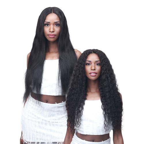 Bobbi Boss Bundle Unprocessed Human Hair 5" Hand-Tied HD Lace Part Closure Wet N Wavy Pineapple Curl (10"-16")