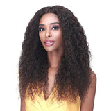 Bobbi Boss Bundle Unprocessed Human Hair 5" Hand-Tied HD Lace Part Closure Wet N Wavy Jerry Curl (10"-16")