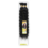 Janet Collection Human Hair Braids Wet n Wavy Super French Bulk 4Pcs (14-24")