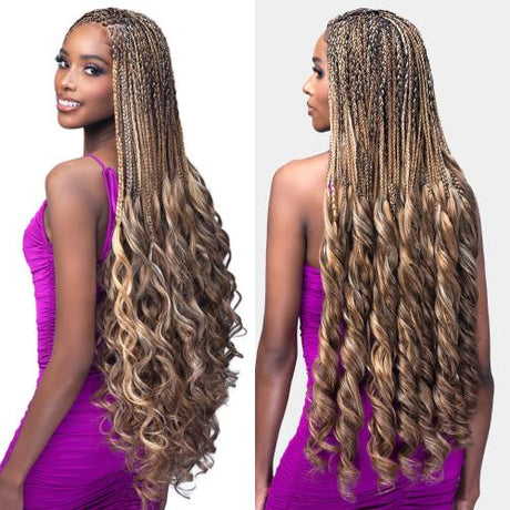 AU-THEN-TIC 18 Inch 2 Pack Afro Kinky Twist Braid Hair Pre Looped