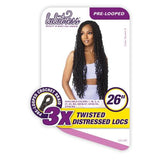 Sensationnel Crochet Braids Lulutress Pre-Looped 3X Distressed Locs 26"