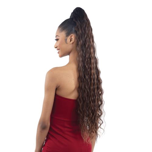 Milky Way Organique Pony Pro Easy Wrap Around Ponytail Crimped 36"