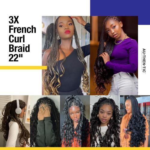 FRENCH CURL BRAID 6X  Synthetic Braid — Hair to Beauty