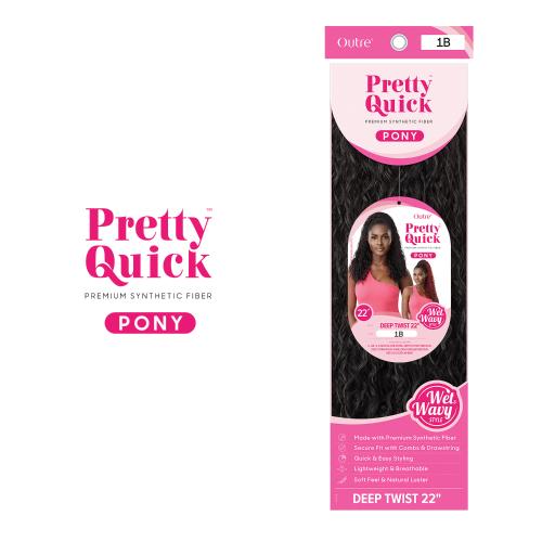 Outre Pretty Quick Pony Wet N Wavy Style Deep Twist 22"