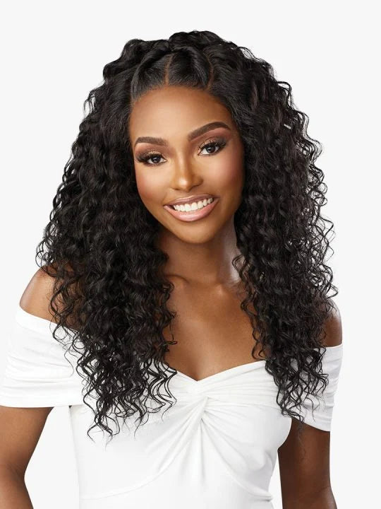 BARE LACE WIG_ 13X6 UNIT 2 Layered straight style with light yaki texture.