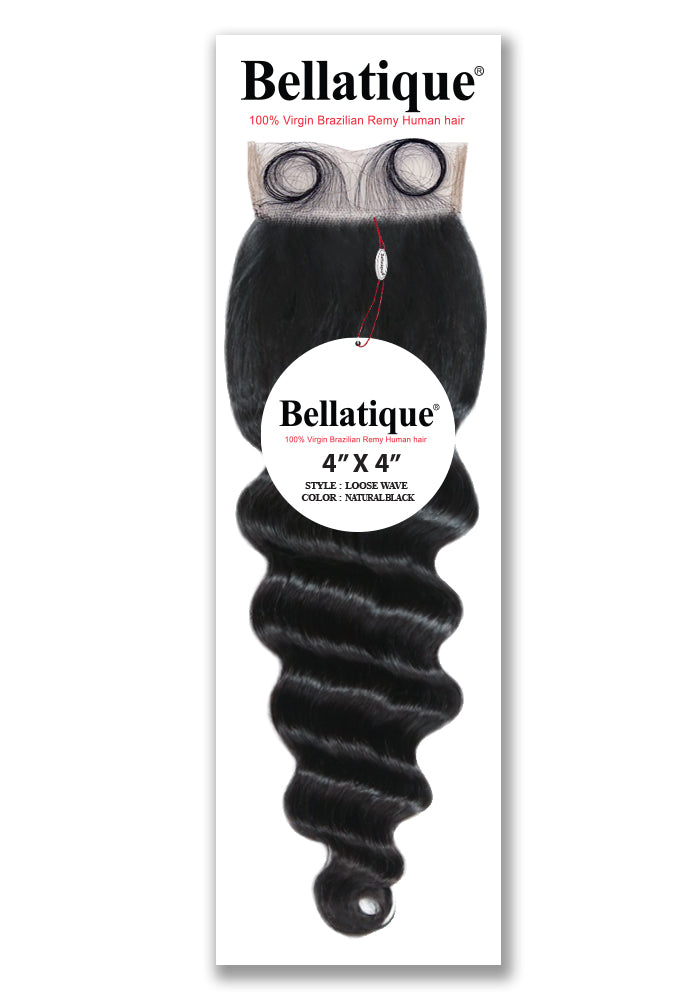 BELLATIQUE 4X4 CLOSURE-LOOSE WAVE