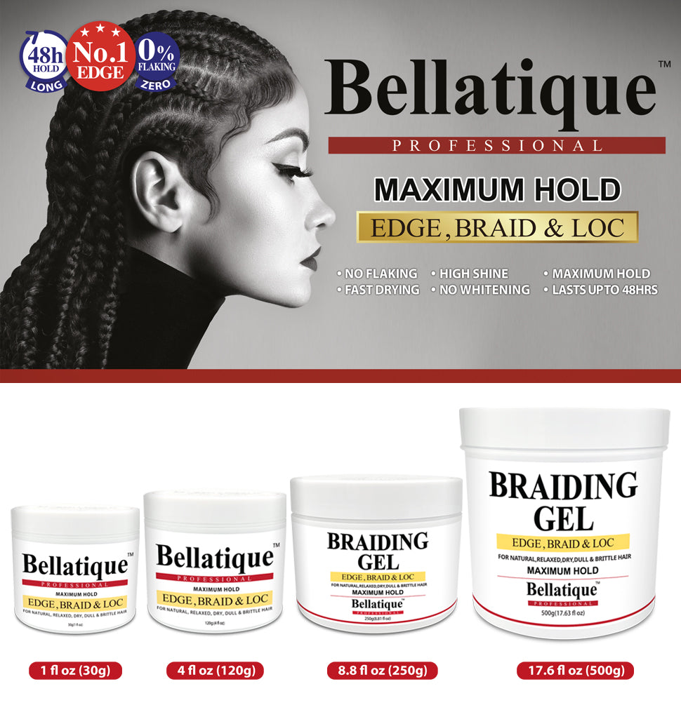 BELLATIQUE EDGE GEL – 1 FL OZ (30g) – 4 FL OZ (120g) - 8.81 FL OZ (250g) – 17.63 FL OZ (500g)