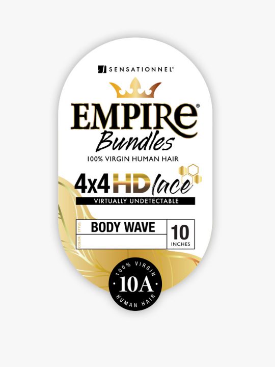 EMPIRE BUNDLES 4×4 HD CLOSURE BODY WAVE