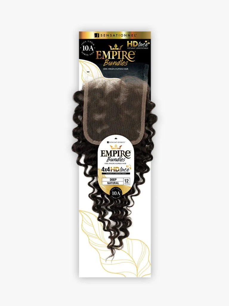 EMPIRE BUNDLES 4×4 HD CLOSURE DEEP 12″