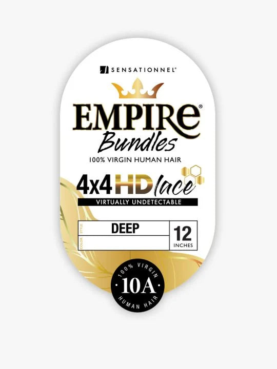 EMPIRE BUNDLES 4×4 HD CLOSURE DEEP 12″