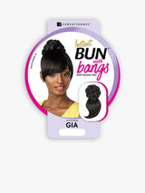Sensationnel GIA Braided bun style with side bang