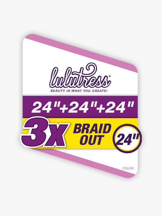 LULUTRESS 3X BRAID OUT 24″