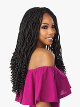 3X KINKY TWIST 18″ Tight twist style with curled ends, which is perfect for any occasion.