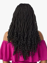 3X KINKY TWIST 18″ Tight twist style with curled ends, which is perfect for any occasion.