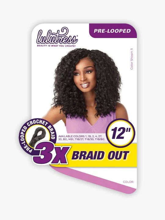 LULUTRESS 3X BRAID OUT 12″