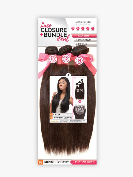 4X4 LACE CLOSURE BUNDLE DEAL STRAIGHT