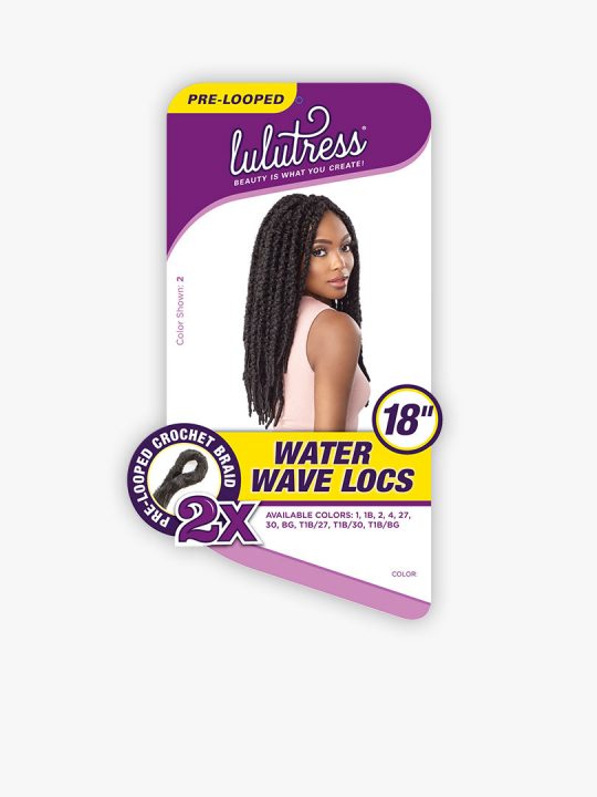 2X WATER WAVE LOCS 18″ Loc style made with Water Wave