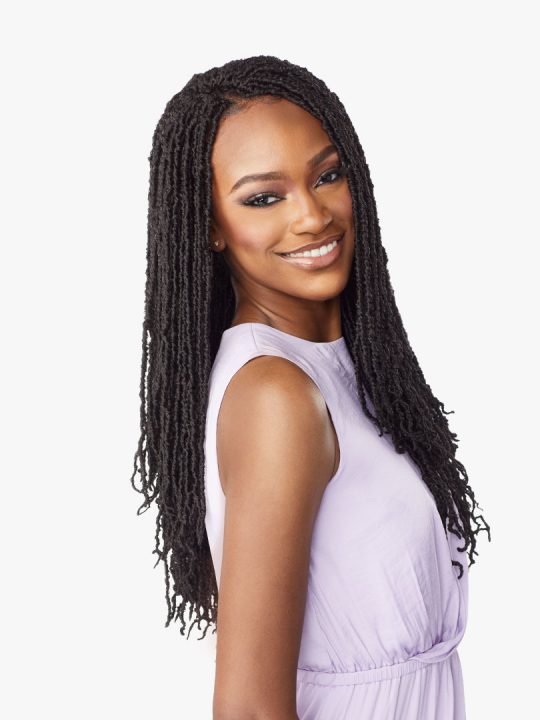 2X MICRO LOCS 18″ Thinner strands of locs, Textured strands give a more natural finished look