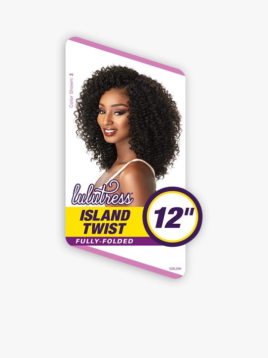 ISLAND TWIST 12″ Curl pattern perfect for a vacation or night out on the town. 12” version of current Island Twist 18” items.