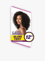 ISLAND TWIST 12″ Curl pattern perfect for a vacation or night out on the town. 12” version of current Island Twist 18” items.