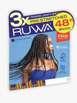 3X RUWA PRE-STRETCHED BRAID 48″ Tangle free, Easy brushing & separating