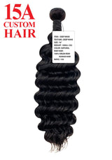 15A CUSTOM HAIR-DEEP WAVE 100% VIRGIN UNPROCESSED REMY HUMAN HAIR