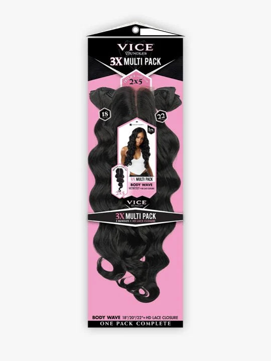 VICE BUNDLES 3X MULTI BODY WAVE Bouncy Body Wave style