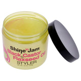 AMPRO Shine N Jam Black Castor & Flaxseed Oil Styler Gel