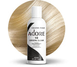 Adore Semi Permanent Hair Color Hair Dye 4Fl Oz Crystal Clear