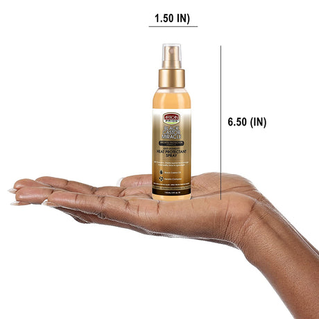 African Pride Black Castor Miracle Anti-Humidity Heat Protectant Spray Find Your New Look Today!