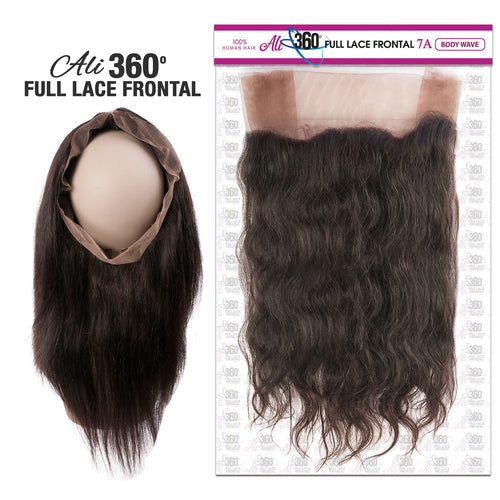 Ali Bundles Unprocessed 100% Virgin Human Hair Weave 360 Full Lace Frontal 7A Body Wave Find Your New Look Today!