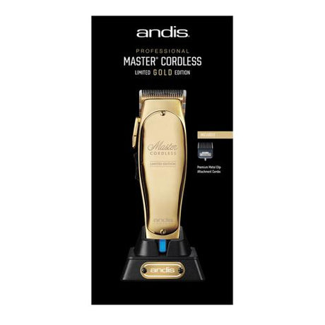 Andis Professional Limited Gold Edition Master Cordless Lithium-Ion Clipper Find Your New Look Today!