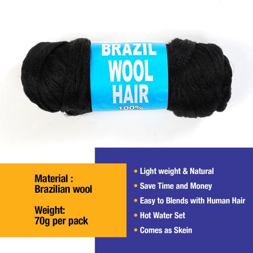 Authentic Brazilian Wool Hair Yarn for Braids 3pcs Value Pack – Find Your  New Look Today!