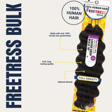 SHAKE-N-GO 100% HUMAN HAIR - FREETRESS - LOOOSE DEEP BULK 18" - FULL DENSITY