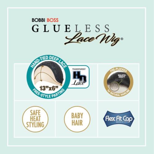 Bobbi Boss HD Lace Front Wig Glueless 13X6 Hand-Tied Deep Lace MLF661 Polaris Find Your New Look Today!