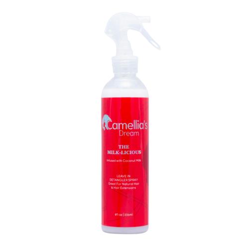 Camellia's Dream The Milk-Licious Coconut Milk Leave In Detangler Spray 8oz / 236ml Find Your New Look Today!