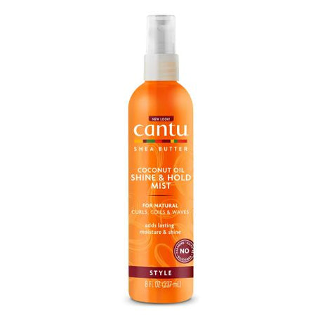 Cantu Shea Butter Coconut Oil Shine & Hold Mist 8oz/ 237ml Find Your New Look Today!
