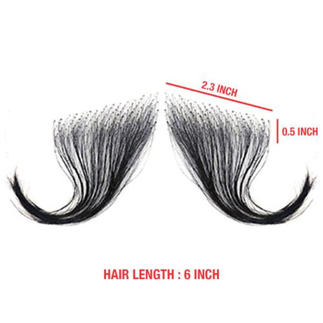 Celebrity 100% Human Hair HD Lace Reusable Fake Baby Hair Edge 2pcs I-Shape Find Your New Look Today!