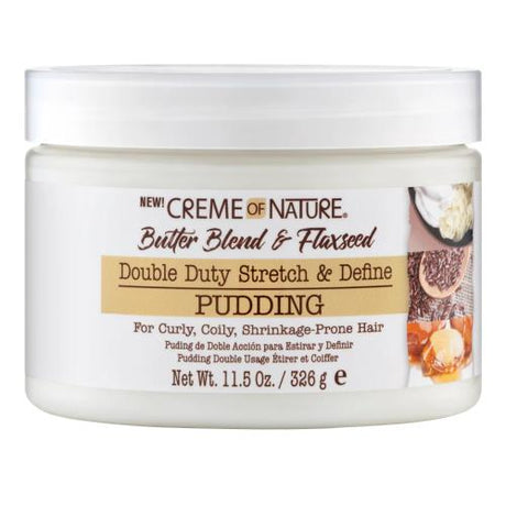 Creme Of Nature Butter Blend & Flaxseed Double Duty Stretch & Define Pudding 11.5oz Find Your New Look Today!