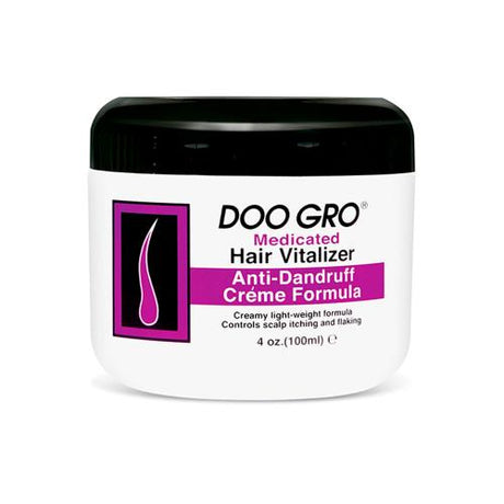 DOO GRO Medicated Hair Vitalizer Anti-Dandruff Creme Formula 4oz Find Your New Look Today!