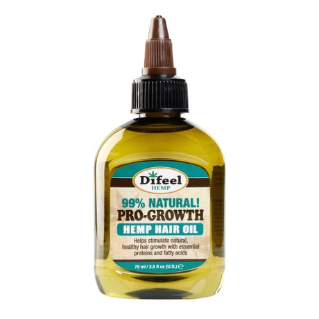 Difeel 99% Natural Pro Growth Hemp Hair Oil 2.5oz Find Your New Look Today!