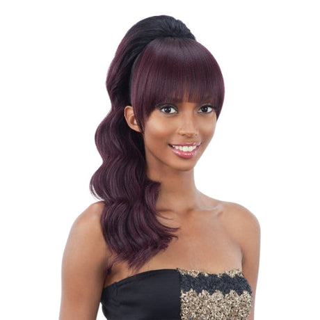 FreeTress Equal Synthetic Hair Ponytail & China Bang Loose Deep 2Pcs Find Your New Look Today!