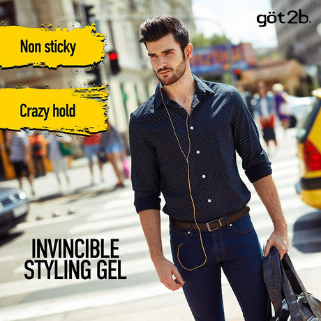 Got2b Ultra Glued Invincible Styling Hair Gel, 6 Ounce Find Your New Look Today!