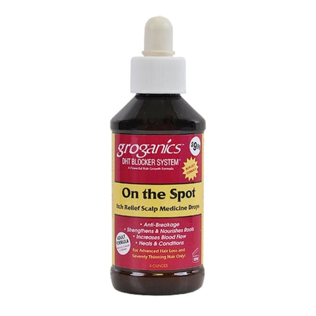 Groganics On the Spot Itch Relief Scalp Medicine Drops 4oz Find Your New Look Today!