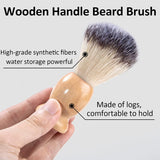 Hand Crafted Shaving Brush for Men, Wood Handle Hair Salon Shave Brush for Wet Shave Safety Razor, Perfect Father's Day Gifts for Him Dad Boyfriend Find Your New Look Today!