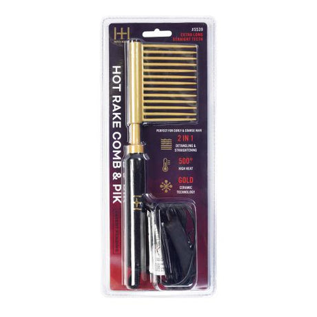 Hot & Hotter Hot Rake Extra Long Straight Teeth Comb & Pik Find Your New Look Today!