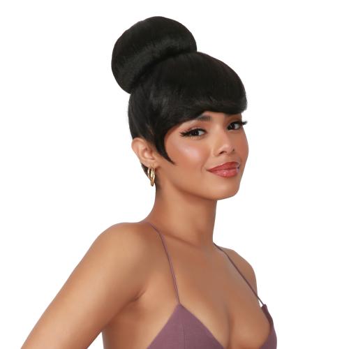 Instant Glitz Sweet Rolls Swoop Side Bang & Bun (Classic Glazed M) 2pcs Find Your New Look Today!