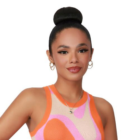 Janet Collection Human Hair Blend Bun Remy Illusion Scrunch Retro – Find  Your New Look Today!